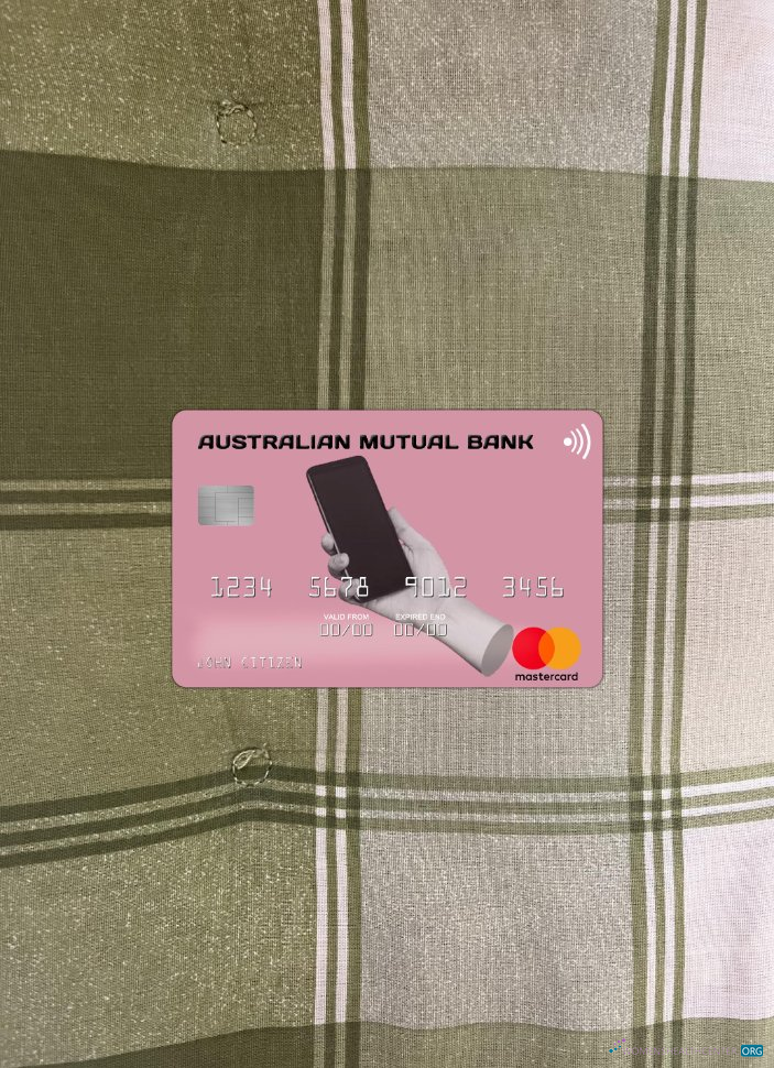 Download Australia Australian Mutual Bank mastercard photolook front Photoshop template